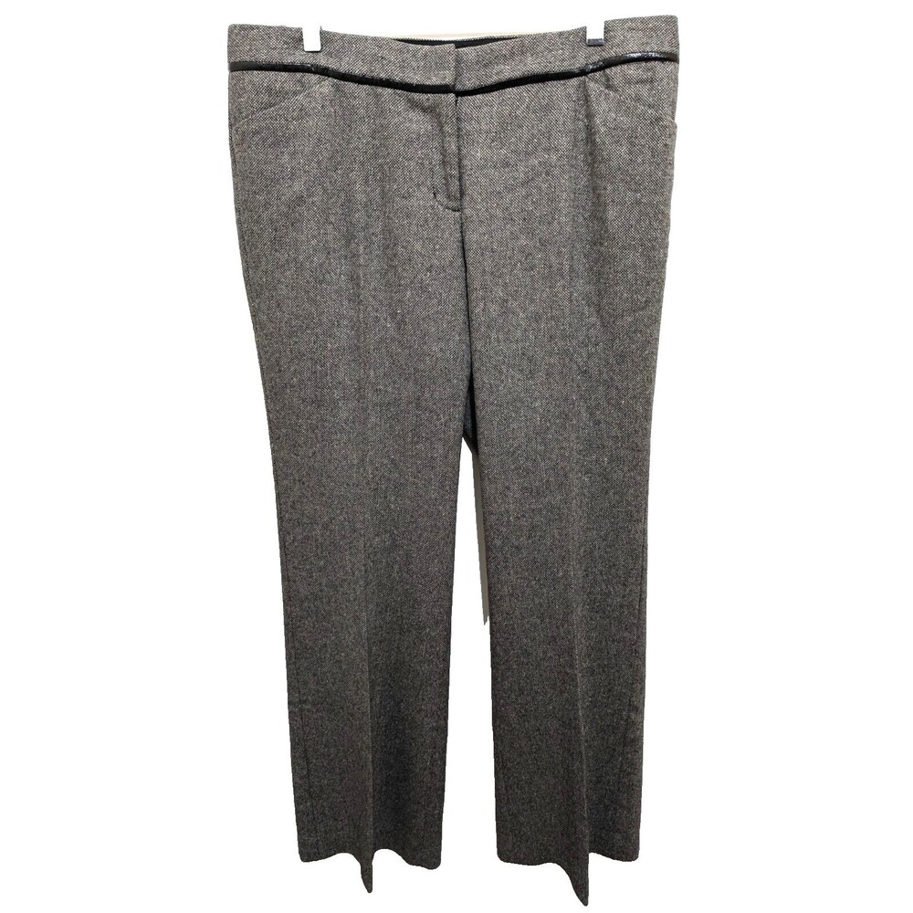 Express Design Studio Dress Pants 34/32 Wool Blend Wide Leg Subtle Design